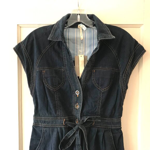 Anthropologie | Maeve Traced Denim Dress - Picture 3 of 14